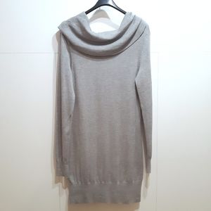 French connection cowl neck dress gray siz…
